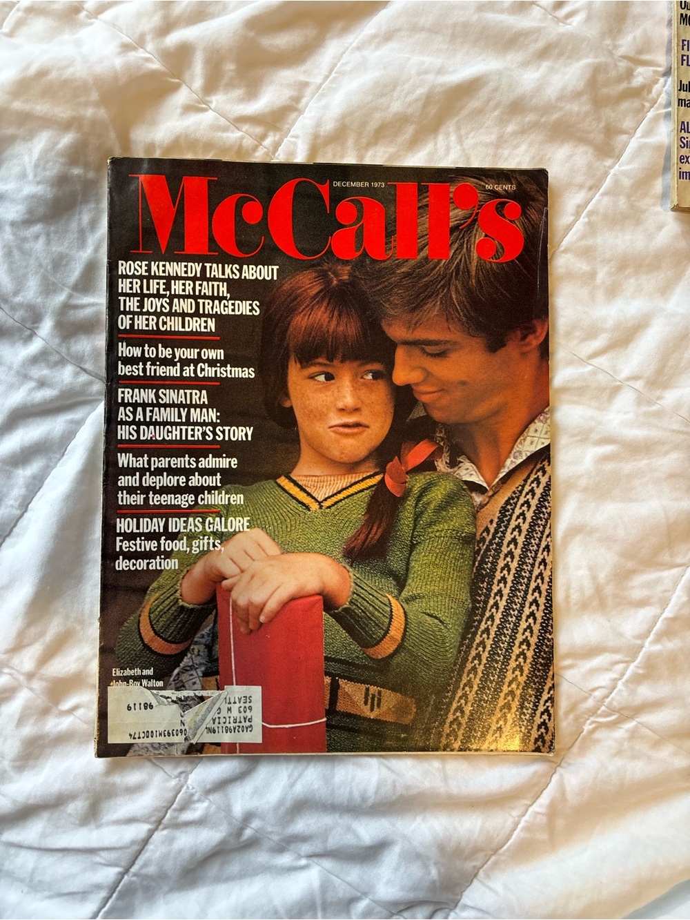 McCall’s December 1973 Kennedy Family cover